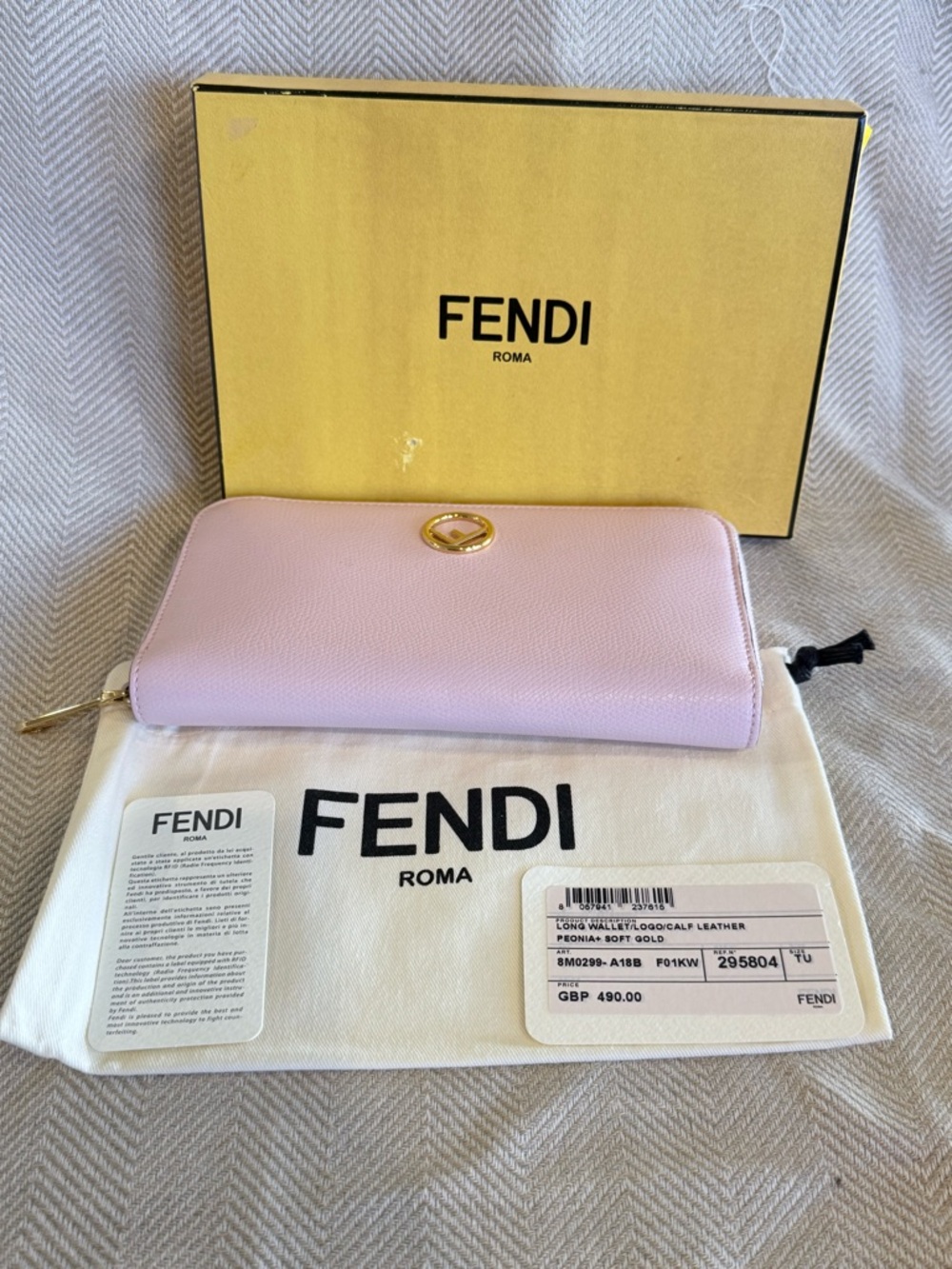 FENDI Peonia Long Wallet